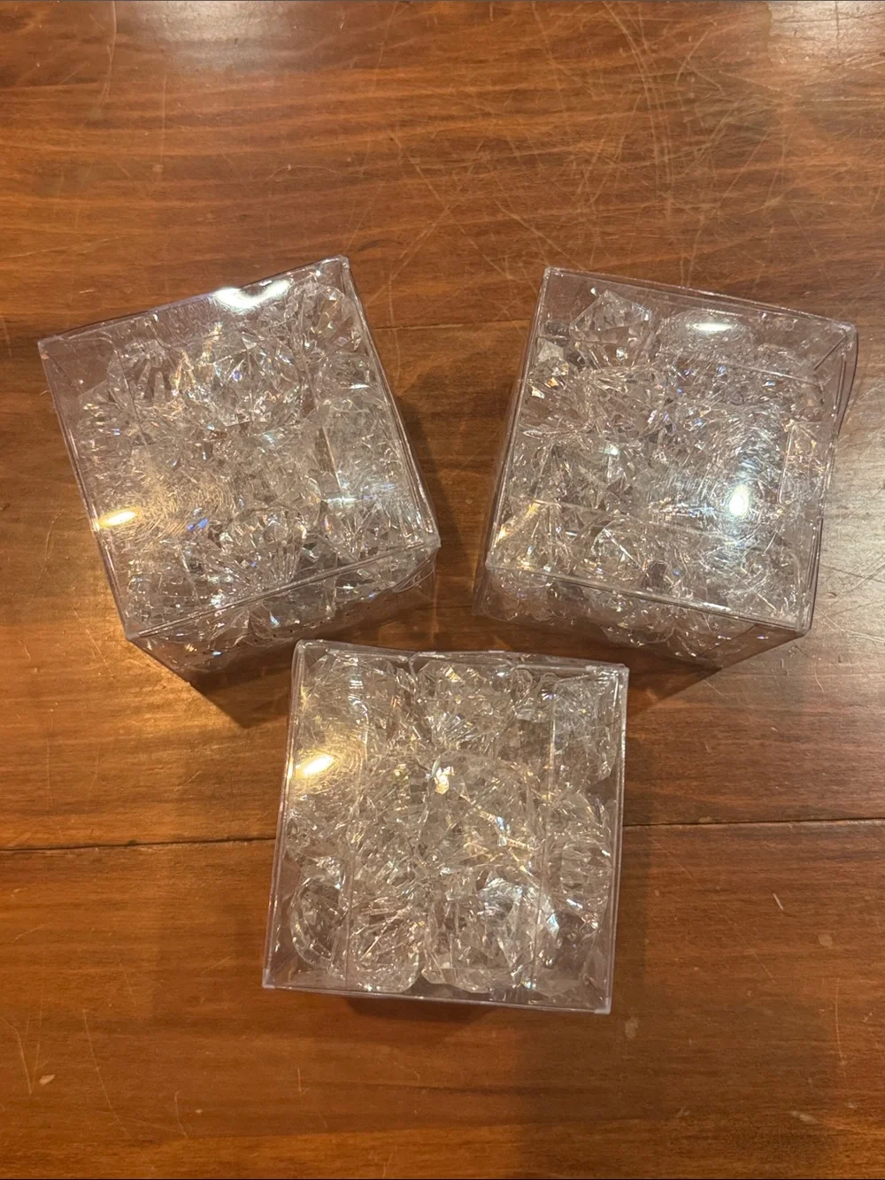 NIP Pottery Barn Sparkling Gems Oversize Decor 3 Boxes Wedding Bridal Shower NEW